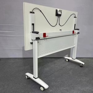 Table de formation mobile pliable facile à installer avec roulettes, table de bureau robuste à plateau rabattable pour l'école et la salle de conférence - Product Image 4