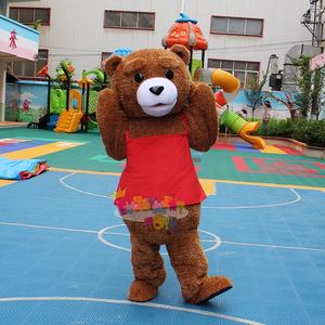 Costume de mascotte <span class=keywords><strong>Ted</strong></span> marron de personnage de dessin animé <span class=keywords><strong>TV</strong></span> bon marché de haute qualité à vendre - Product Image 1