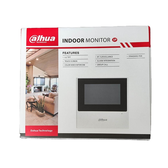 Dahua Original VTH2611L-WP IP & Wi-Fi Indoor Monitor Unlock the Door 4-channel Alarm Input and 1-channel Alarm Output