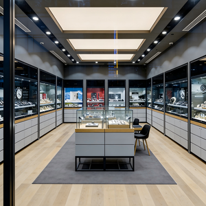 Vitrine murale moderne <span class=keywords><strong>pour</strong></span> bijoux et montres avec éclairage LED <span class=keywords><strong>pour</strong></span> les centres commerciaux - Product Image 6