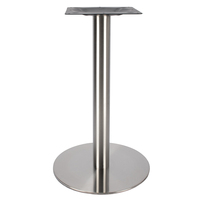 Pied de table rond en acier inoxydable chromé, robuste, pour mobilier de restaurant, salle à manger, style nordique, luxe moderne, café, bistrot