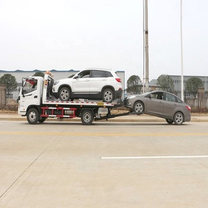 Camion de dépannage à plateau plat Foton 4X2 abordable pour le récupération de véhicules accidentés et les services de sauvetage routier - Product Image 1