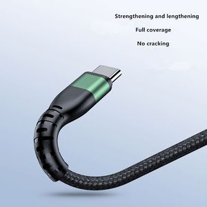 1M Braided Nylon USB C Data <b>Cable</b> Fast Charging 3A 60W Type-C to Type-C Charger <b>Cable</b> Fully Compatible Mobile Phone <b>Cable</b> - Product Image 5