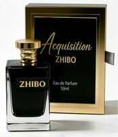 Flacon de parfum en verre haut de gamme de 100 ml avec design givré, vide et logo personnalisable