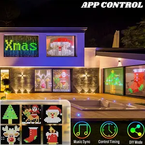 Modelo DIY APP Control Smart Holiday Navidad Decoración Led Hada Cortina Cadena de luces