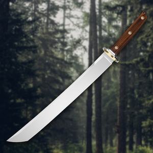 Couteau de survie Samurai Lord, lame en acier inoxydable personnalisable, thème dragon, manche en bois, chasse, bricolage, usage industriel, OEM disponible - Product Image 5