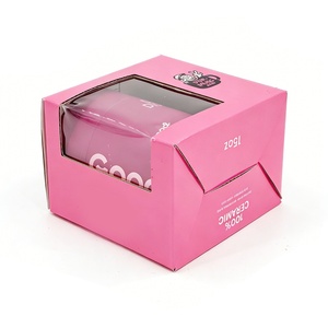 Caja de Cartón Rosa para Regalos de Cumpleaños, Caja de Regalo Personalizable de Alta Gama con Ventana de PVC, Ecológica - Product Image 4