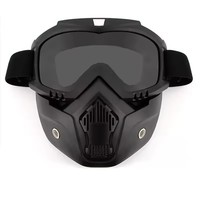 Masque intégral de protection UV400 anti-buée léger pour moto, cyclisme tout-terrain, sports de plein air, paintball et tactique