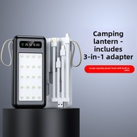 Batterie externe portable ultra-mince de 20 000 mAh avec câble intégré, facile à transporter, idéale pour le camping en extérieur, ALP-520 520