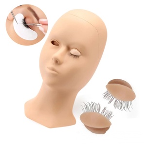 Pinky leem Wholesale Professional Practice Mannequin Head for Lashes Extension Lash Mannequin Heads Removable Eyelids - Product Image 3