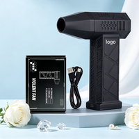 Mini ventilateur violent 130000 tr/min, souffleur d'air haute vitesse 52 m/s, ventilateur turbo portable rechargeable 4000 mAh, chargement Type-C
