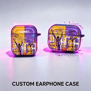 Étui pour écouteurs <span class=keywords><strong>AirPods</strong></span> 1/2/<span class=keywords><strong>3</strong></span>/Pro/Pro 2 avec impression sportive de basket-ball, protection antichoc, MOQ30, personnalisable, pour iPhone - Product Image 1