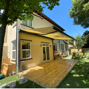 Système de pergola bioclimatique rétractable avec toit en aluminium, commande à distance, protection UV, motorisé, pour balcon, terrasse, <span class=keywords><strong>piscine</strong></span> - Product Image 1