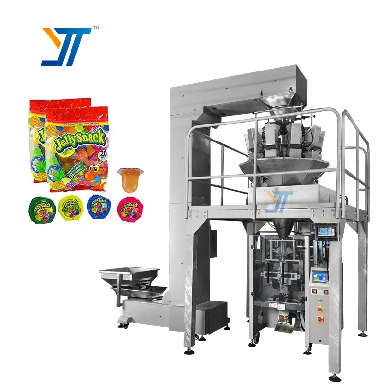 Selvaggiamente utilizzato granulare imballaggio alimentare macchina per yogurt tazza di gelatina di imballaggio macchina