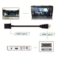 Câble vidéo et audio coaxial mâle haute vitesse 1.4 avec blindage tressé et gaine en PVC pour caméra et utilisation automobile