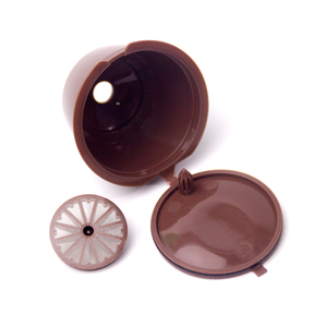 3 uds taza de filtro de cápsula de café de plástico recargable colorida reutilizable con tapa portátil para <span class=keywords><strong>Dolce</strong></span> <span class=keywords><strong>Gusto</strong></span> con cuchara y cepillo - Product Image 4