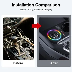 Estación de carga Vtear para coche, adaptador de carga multidispositivo, accesorios de decoración interior para automóvil, para BMW <span class=keywords><strong>X4</strong></span> G02 <span class=keywords><strong>X4</strong></span> <span class=keywords><strong>M</strong></span> F98 2018-2024 - Product Image 4