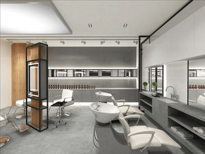 Soportes de suelo de maquillaje modernos personalizados Iluminación LED Vitrina de cosméticos para salones de belleza - Product Image 6