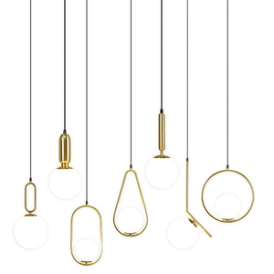 โคมไฟแขวนเพดานสไตล์มินิมอลทันสมัย สีทอง โคมอะคริลิค ไฟ LED สำหรับตกแต่งบ้าน - Product Image 5