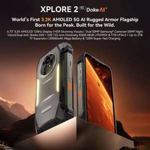 原装5G AI蜂窝Blackview XPLORE 2坚固手机，16gb + 1tb 6.73英寸安卓15手机OTG NFC智能手机 - Product Image 4