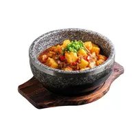 Korean Cuisine Stone Pot, Bibimbap, Dolsot, Rice Soup