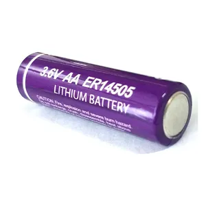Baterai Lithium 3.6V Aa Er14505 2400Mah, untuk Pelacak Gps Alarm