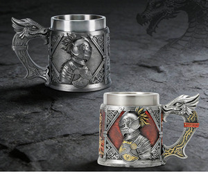 Jarra <span class=keywords><strong>de</strong></span> Cerveza Vikinga Nórdica <span class=keywords><strong>de</strong></span> Alta Calidad, Estilo Antiguo, Dorada, con Figura Decorativa, Capacidad <span class=keywords><strong>de</strong></span> 450 ml, para Cerveza o Whisky, Venta al Por Mayor - Product Image 3