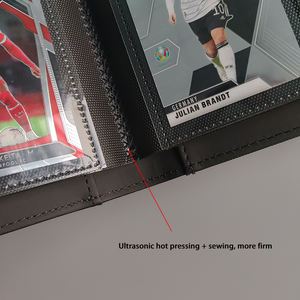 Album de cartes à collectionner en cuir PU 2022 Premium avec 9 poches MTG/TGC Baseball Yu-Gi-Oh <span class=keywords><strong>Pokemon</strong></span> Card Binder PP Cover Impression personnalisée - Product Image 5