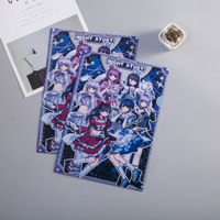Carpeta de Archivo Transparente en Forma de L con Diseño Personalizado de Anime Kpop, Carpeta de Plástico PP A4 para Documentos, Presentaciones Escolares y Publicidad