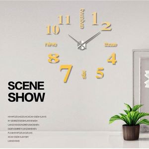 Sy87 Decorative Sticker 3D Frameless <b>Digital</b> Diy <b>Wall</b> <b>Clock</b> Factory Cheap Wholesale Home Living Room Acrylic Needle Resin - Product Image 4
