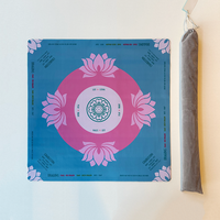 Tapis de jeu de Mahjong épaissi, avec base en caoutchouc antidérapante, pliable, réduction du bruit, pour jeu de tuiles de Mahjong américain et jeux de cartes