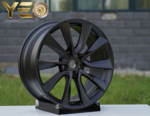 Rines de Aleación Forjada de Primera Calidad, 19x9.5, 1 Pieza, 5x114.3, CB64.1, Negro Semi Mate, para Tesla Model Y y Xiaomi SU7 - Product Image 3