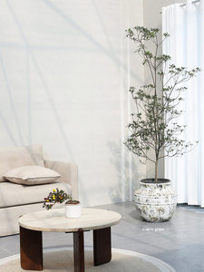 Nouveau <span class=keywords><strong>pot</strong></span> à <span class=keywords><strong>fleurs</strong></span> d'art <span class=keywords><strong>en</strong></span> ciment respirant, fait main, de style chinois antique du <span class=keywords><strong>sud</strong></span>, sur pied, pour salon et jardin, grand format - Product Image 4