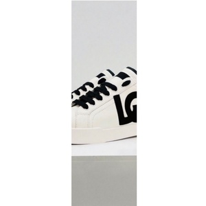 Vente directe d'usine de chaussures décontractées en cuir véritable blanc à la mode avec lacets noirs et semelle épaisse - chaussures de marque luxueuses - Product Image 2
