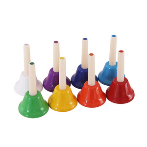 <span class=keywords><strong>Campana</strong></span> <span class=keywords><strong>de</strong></span> <span class=keywords><strong>Mano</strong></span> Infantil <span class=keywords><strong>de</strong></span> Metal <span class=keywords><strong>de</strong></span> Ocho Tonos, Juguete <span class=keywords><strong>Musical</strong></span> <span class=keywords><strong>de</strong></span> Percusión para Clases - Product Image 2