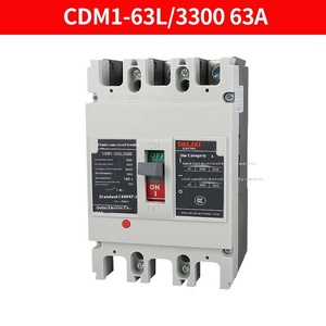 <span class=keywords><strong>Delishi</strong></span> 200A125A160A225A3P Interrupteur ouvert 25KA Capacité de coupure Disjoncteur à boîtier moulé CDM1-225L3300 électrique - Product Image 2