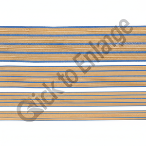 Dentelle de cérémonie en fil d'or Dentelle de conception de ligne bleue personnalisée de haute qualité Dentelle de tresse personnalisée - Product Image 1