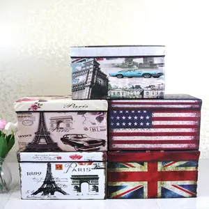 Caja de almacenamiento plegable de tela no tejida portátil para niños, caja de almacenamiento con tapa - Product Image 1