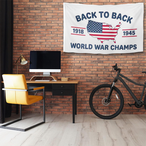 Bandiera Patriottica Americana Personalizzata in Poliestere per Esterni, Stampa Fronte-Retro, Mappa USA, Bandiera da Parete con Occhielli in Ottone - Product Image 4