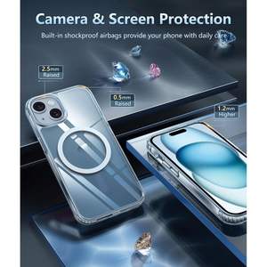 Funda Transparente Magnética para iPhone 15 con Protector de Pantalla Compatible - Product Image 5