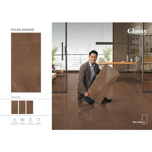 กระเบื้องพอร์ซเลนเคลือบเงาสีเหลืองทอง วิสต้าร์ โมเดิร์น ขนาด 600x1200 มม. สำหรับปูพื้นและผนังสุดหรู - Product Image 5
