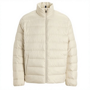 Men's Winter Lightweight Nylon Waterproof Windproof Outdoor <b>Jacket</b> Breathable <b>Packable</b> Puffer Canvas Lining Mandarin Plain Dyed - Product Image 1