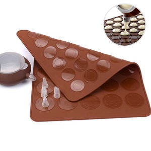 Moule en <span class=keywords><strong>silicone</strong></span> résistant aux hautes températures, moule à gâteau et chocolat, <span class=keywords><strong>feuille</strong></span> de cuisson pour <span class=keywords><strong>Macaron</strong></span>, 48 trous - Product Image 5