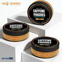 Pochettes de caféine 200 mg optimisées pour la mentalité, supplément biohacking à la L-Théanine pour l'amélioration neurologique et la productivité tout au long de la journée