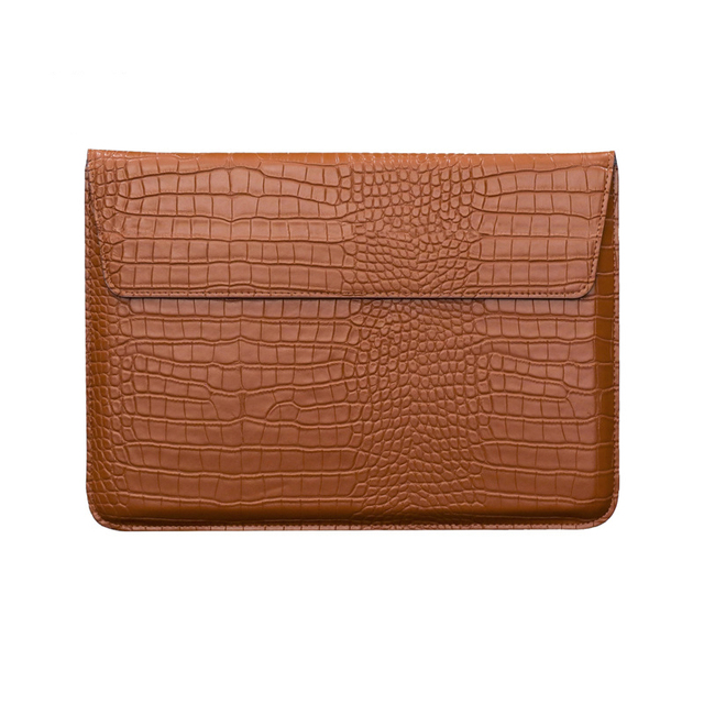 Fashionable Design Multi Color Sleeves with Stand 11 13 15 Inch PU Leather Slim Laptop Sleeve Cover for Macbook Protective