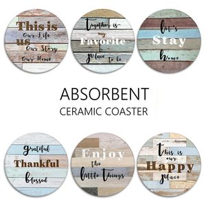 Personnalisation - Ensemble <span class=keywords><strong>de</strong></span> 6 serviettes rondes en bois modernes pour décorations <span class=keywords><strong>de</strong></span> <span class=keywords><strong>table</strong></span> - Housses pour tasses à café avec fonction antidérapante silencieuse - Product Image 5