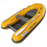 Bateau pneumatique à coque en aluminium de couleur jaune UT250 250 cm