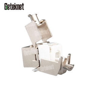 Geteknet FTP cat6A Keystone Jack RJ45 Keystone Jack RJ45 Jack RJ45 Coupler 8P8C bảo vệ mạng Ethernet RJ45 mô-đun kết nối - Product Image 3