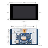 Papan Pengembangan Layar Sentuh Kapasitif ESP32-S3 7 inci, 800x480, Sentuh Kapasitif 5 Titik, Wi-Fi