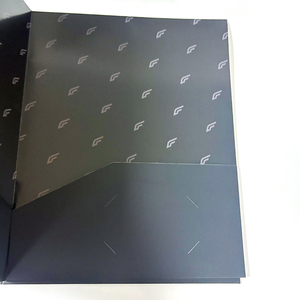 Custom Print Matt Office <strong>Document</strong> Presentation Pocket <strong>Folder</strong> Paper File Cardboard Black File <strong>Folder</strong> With Logo Spot UV - Product Image 5